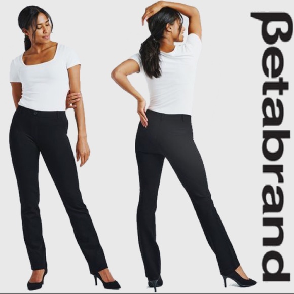 black yoga work pants